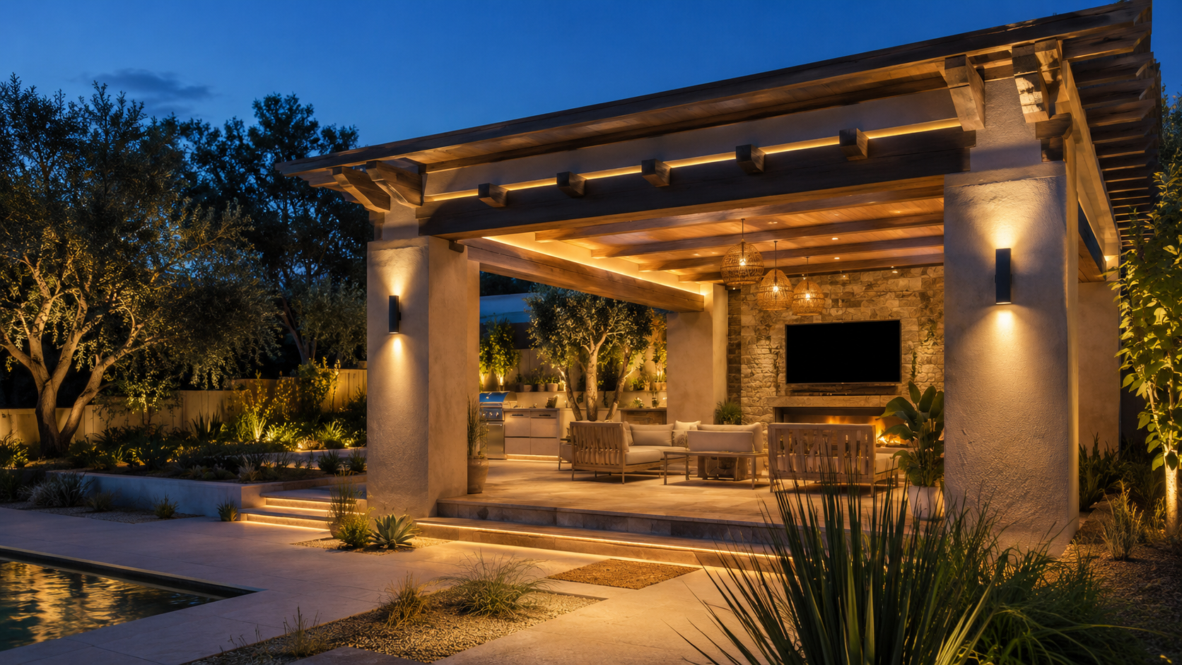 Custom architectural lighting project by Zest Electric